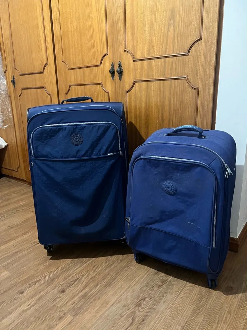 2 malas Kipling originais - média e grande