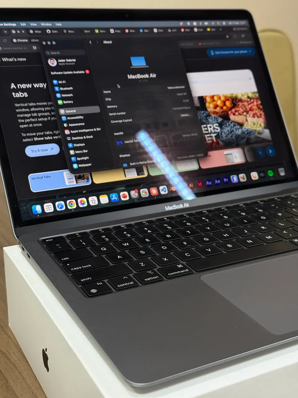 Macbook m1 8gb/256mb 87% Impecável  - Foto 5