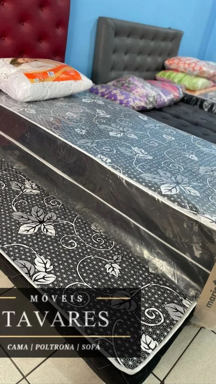 Cama box solteiro mola 
