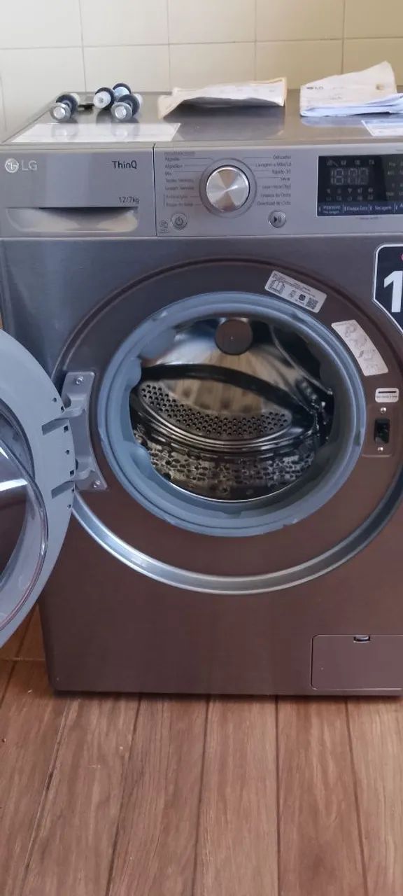 Lava e Seca 12 kg LG smart Titanium inteligência Artificial  - Foto 2