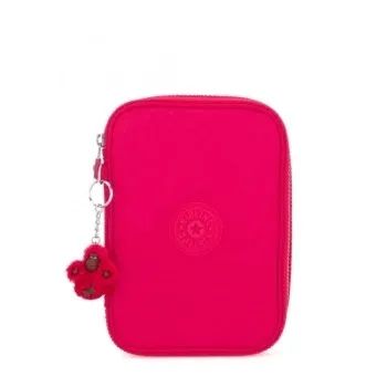 estojo kipling rosa original 