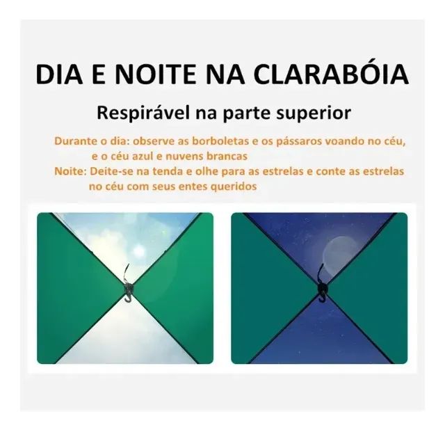 Barraca Acampamento Camping 5 Pessoas Impermeável 1500mm Verde-musgo - Foto 3