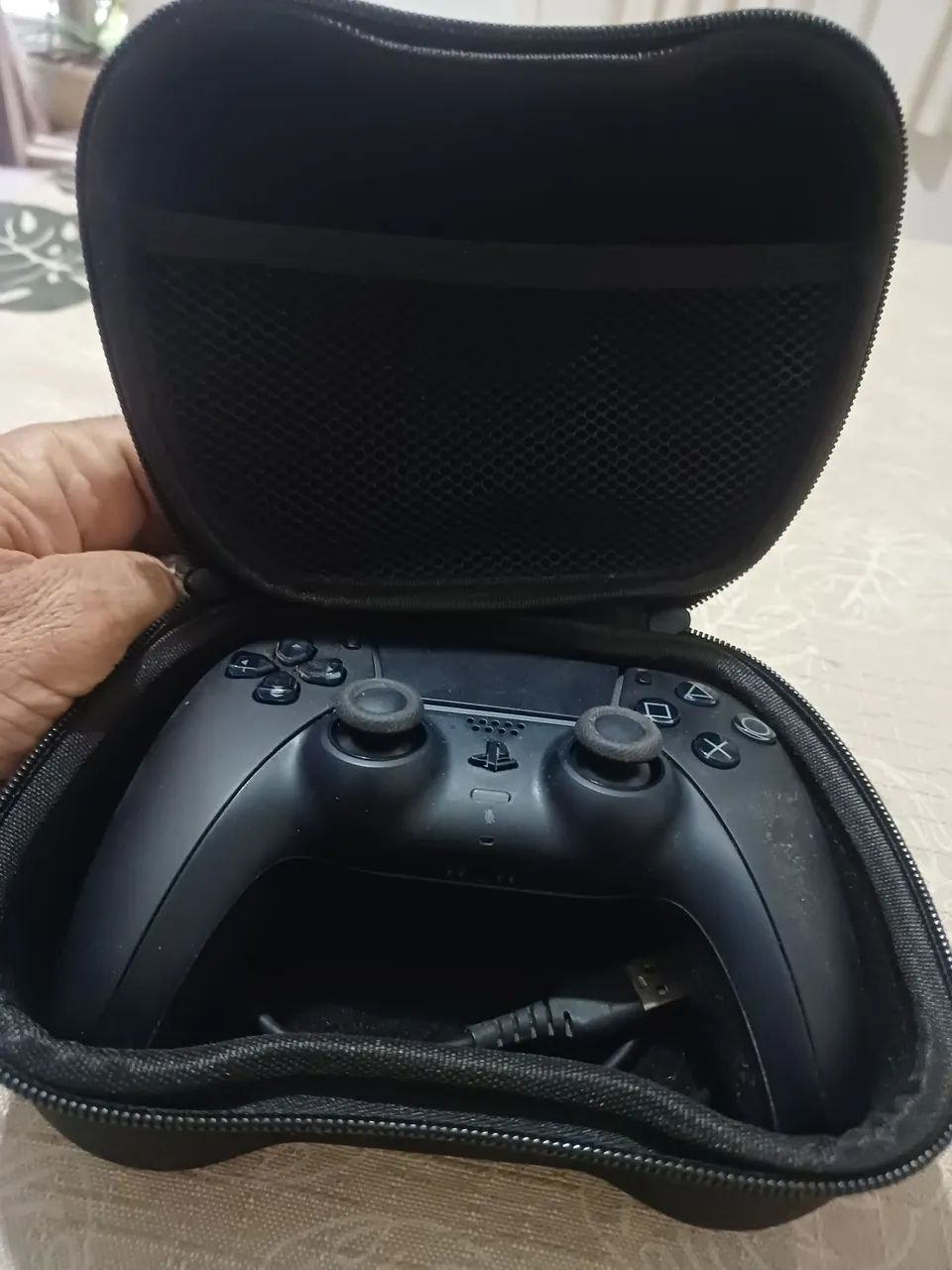 Controle PS5 DualSense Original + Case Rígida Premium e Cabo (Sem Drift) - Foto 6
