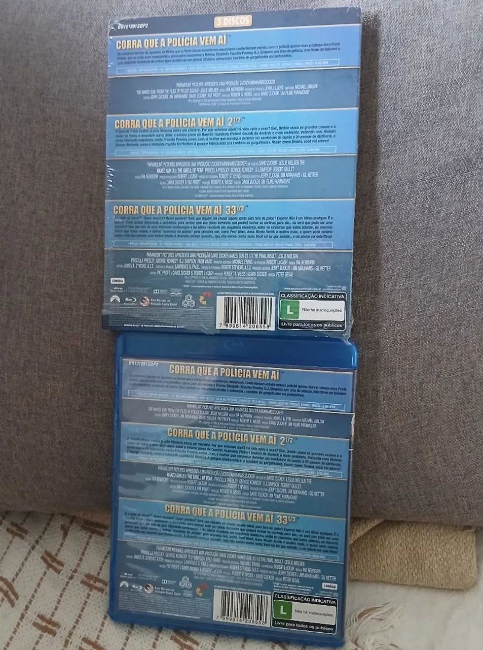 Blu Ray Corra que a polícia vêm aí  (triplo) - Foto 5