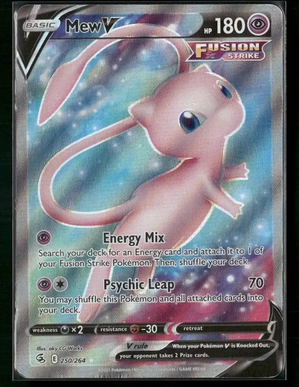 Carta pokémon Mew V full art - Foto 3