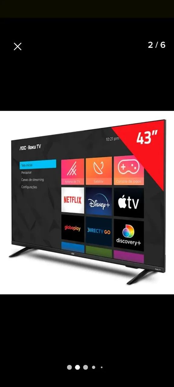 Smart Tv 43 nova na caixa polegadas - Foto 2