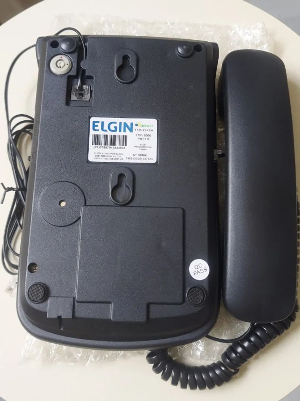TELEFONE FIXO ELGIN - TCF 2000 - PRETO  - Foto 5