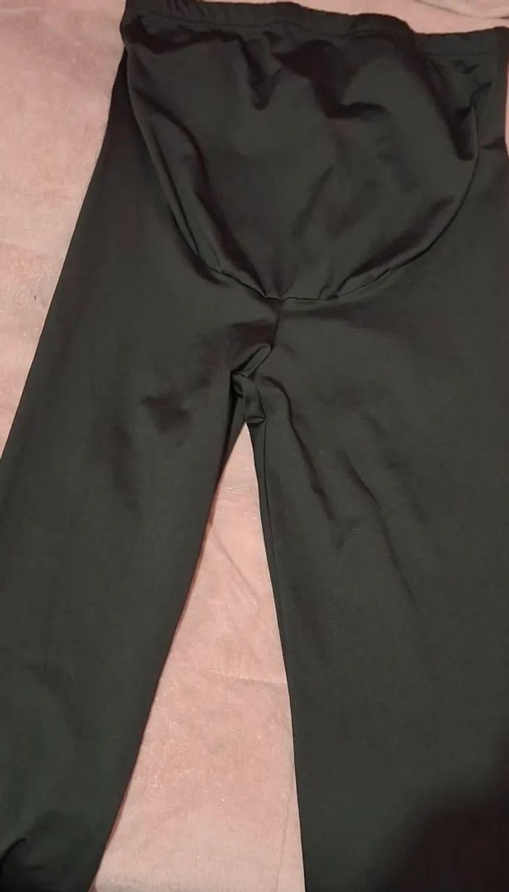 CALÇA LEGGING GRÁVIDA PRETA - Foto 2
