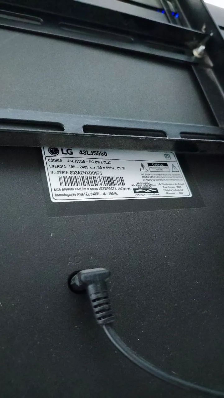 Tv LG 43 polegadas com tela quebrada - Foto 2