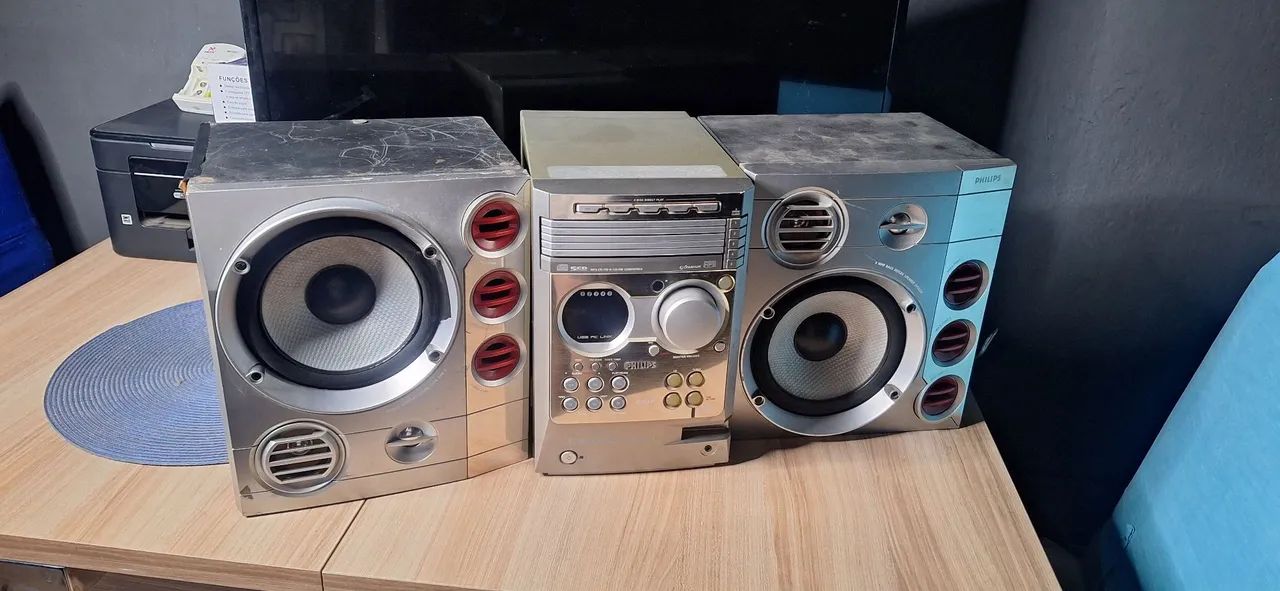 Vendo ou troco som mcm 595 philips