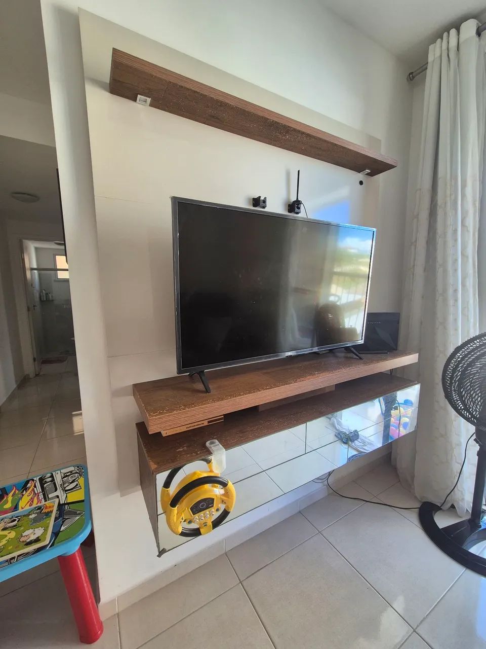Painel para TV de até 60 polegadas com espelho - Foto 5