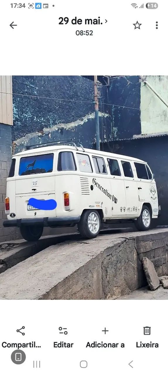 Volkswagen Kombi Standard/ Luxo/ Serie Prata 1990