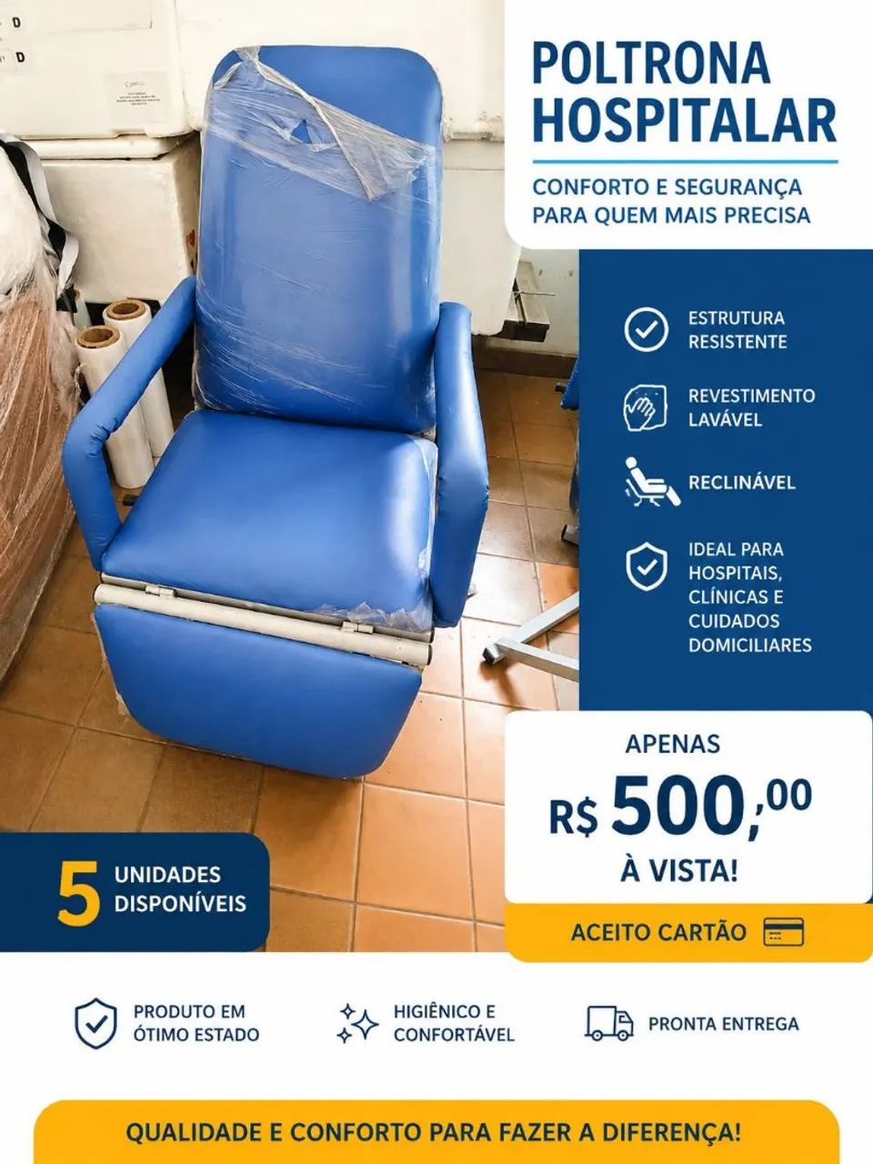 Cadeira hospitalar 
