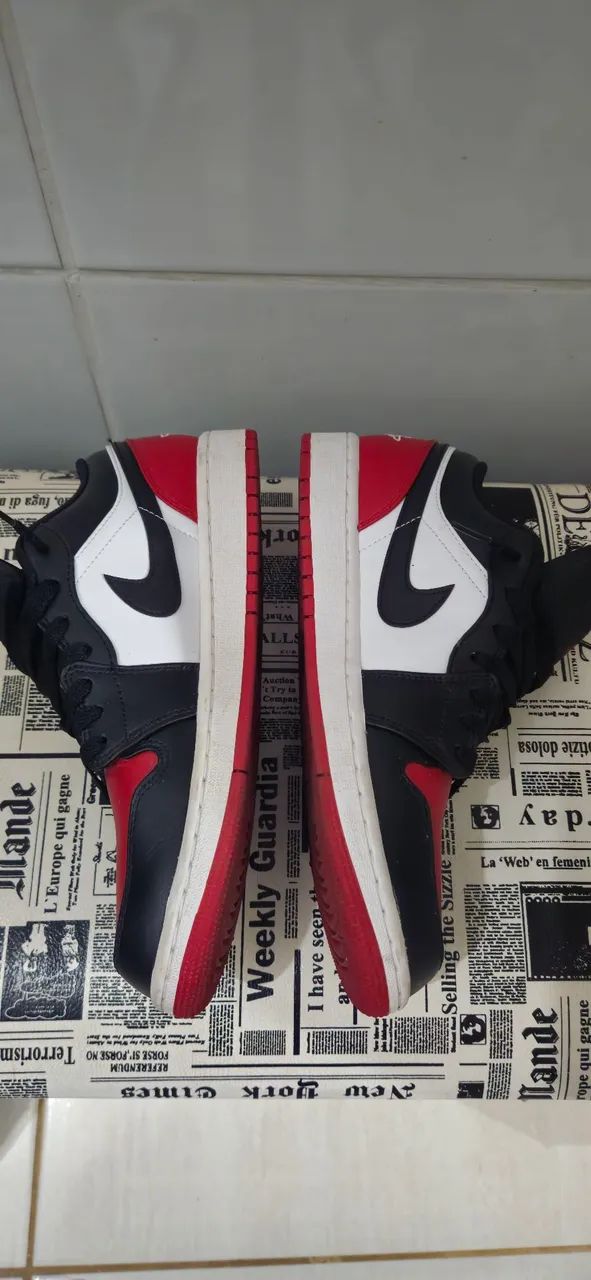 Tenis air jordan low bred toe - Foto 4