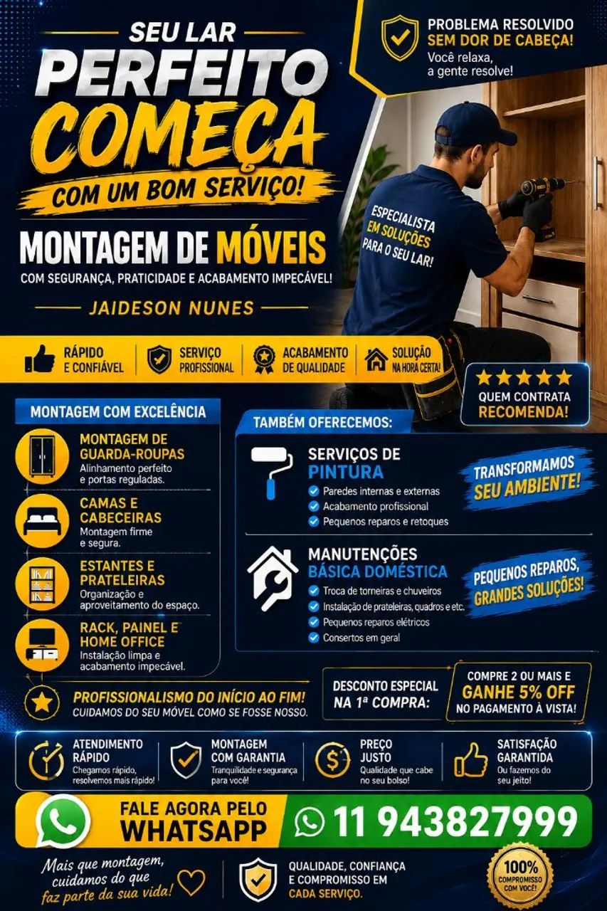 Serviços marido de aluguel
