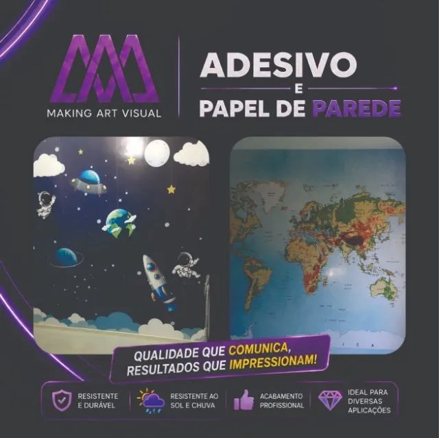 Adesivo Leitoso e Papel de Parede - Foto 2