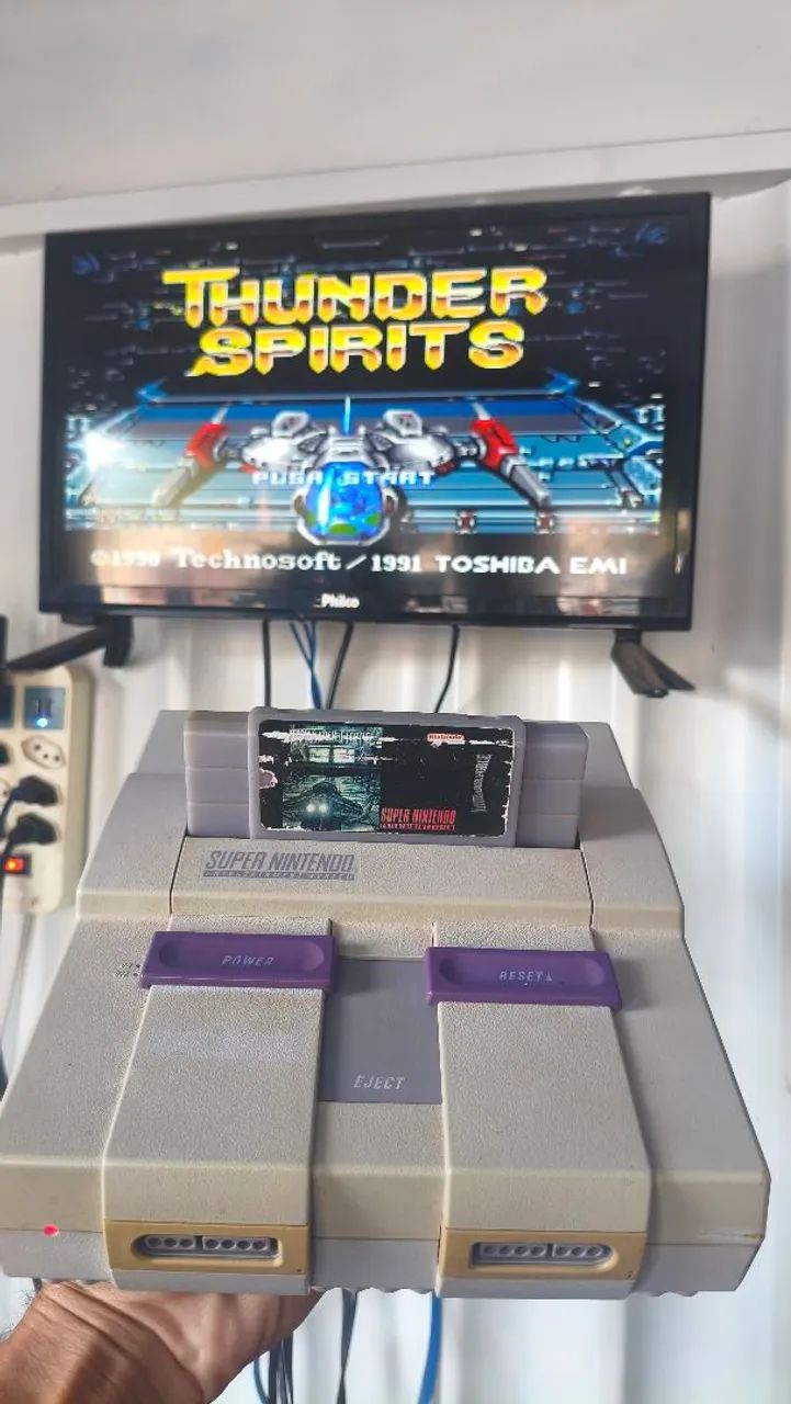 Super Nintendo FAT 001 com som offboard funcionando perfeitamente só o console  - Foto 2