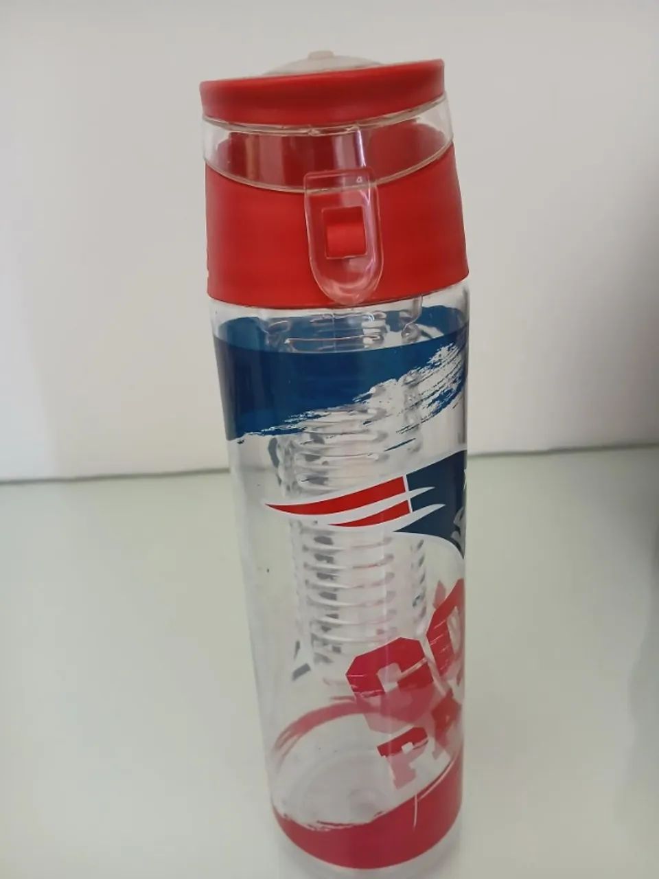 Garrafa Squeeze com Infusor New England Patriots NFL - Foto 4