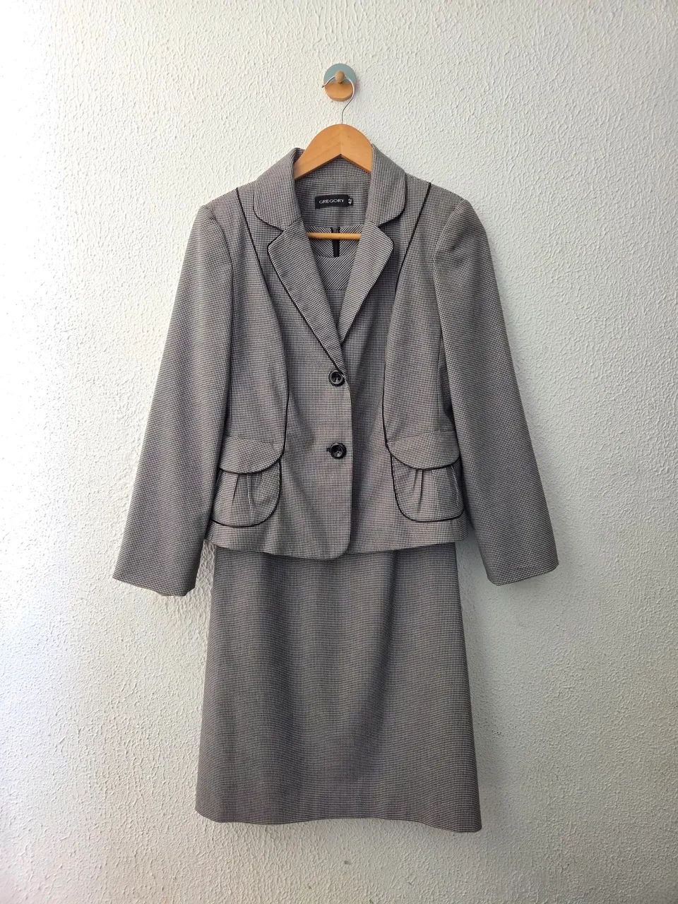 Conjunto Alfaiataria blazer e vestido pied poule Gregory 42