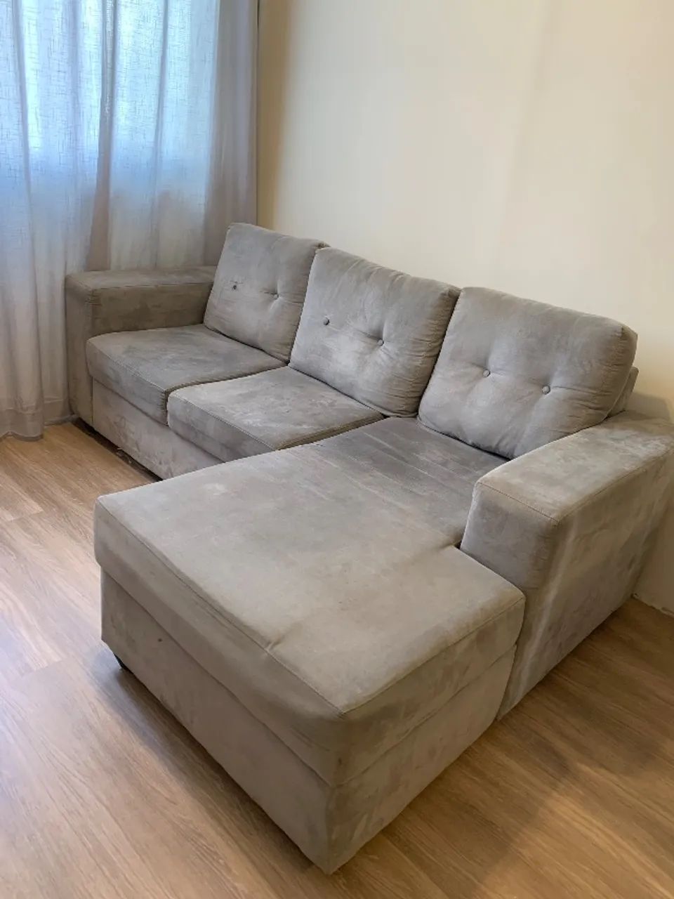 Sofá cinza 3 lugares - Foto 3