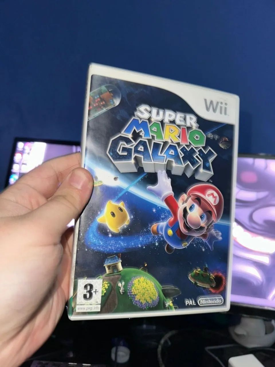 jogo original para nintendo wii - super mario galaxy 1 - europeu