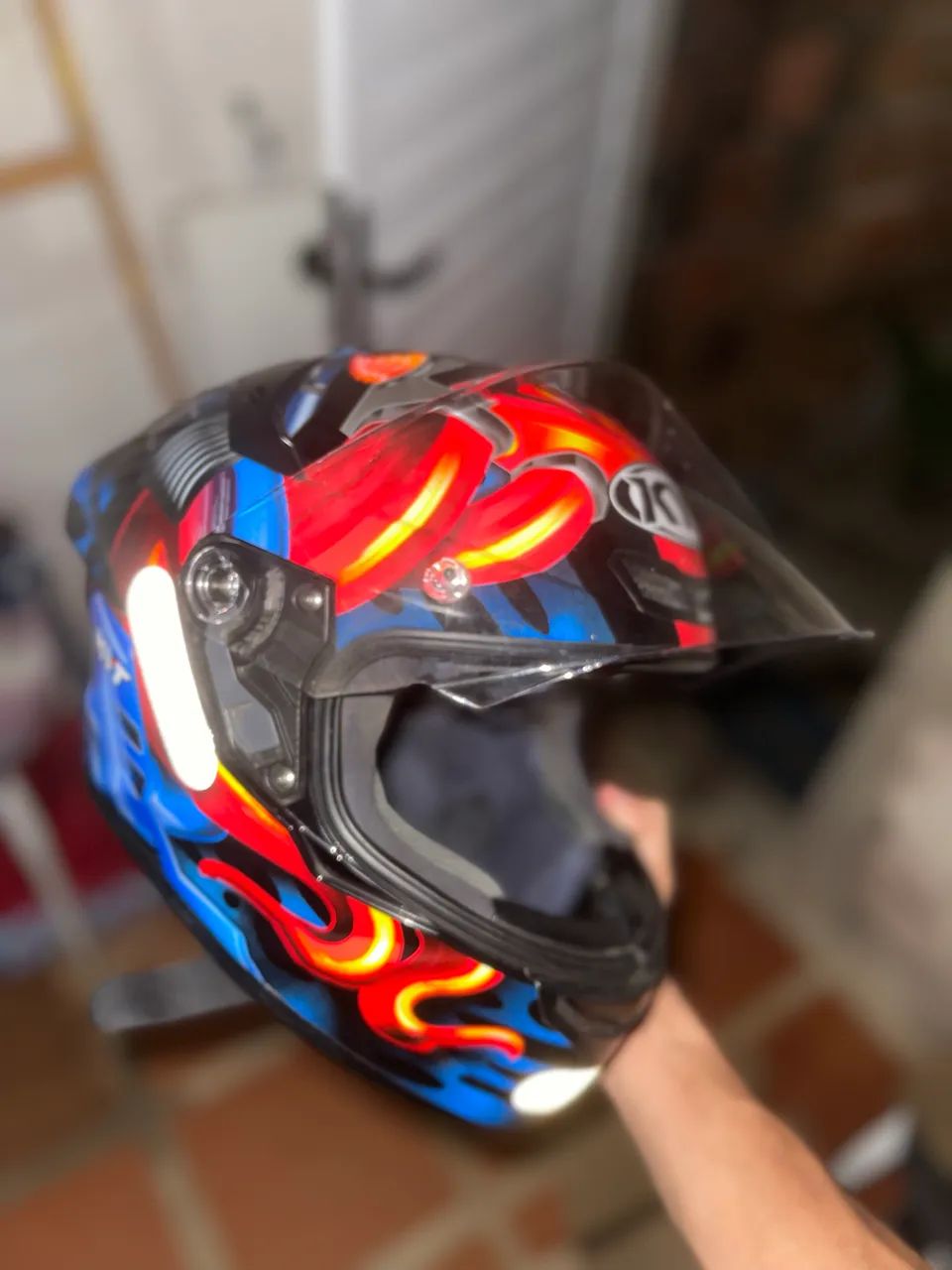 Capacete KYT TTCourse Magnet Brilhante - Foto 2