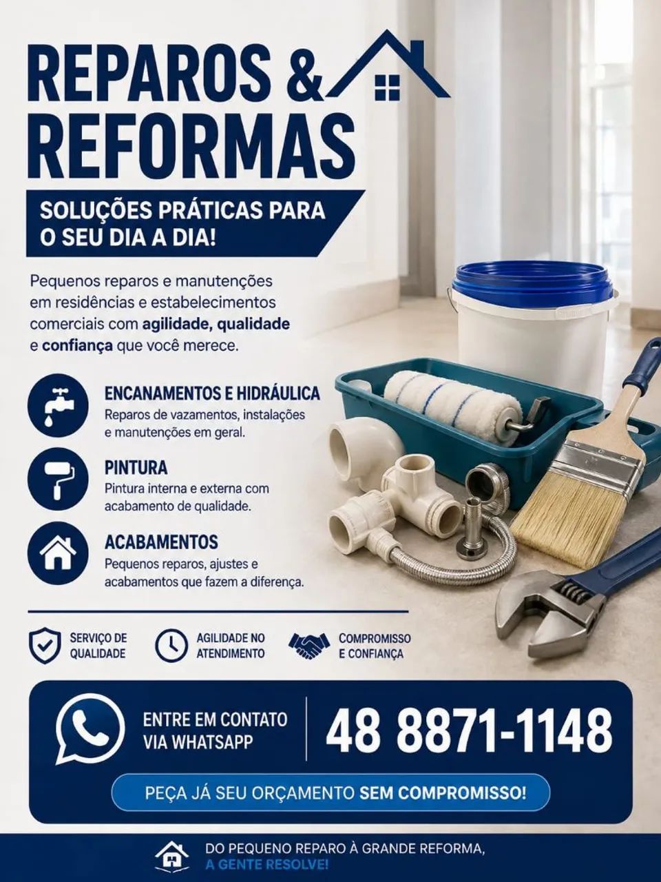 Faço reparos e pinturas