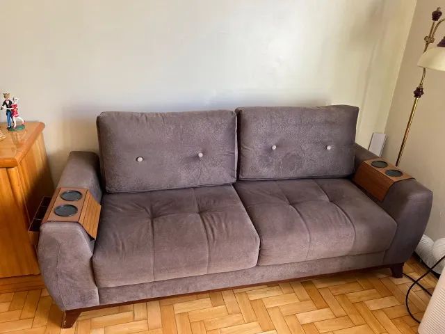 Sofá cinza de 3 lugares - Foto 3