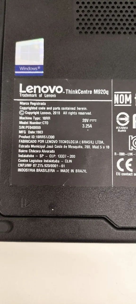 Micro Pc Lenovo m920q - Foto 3