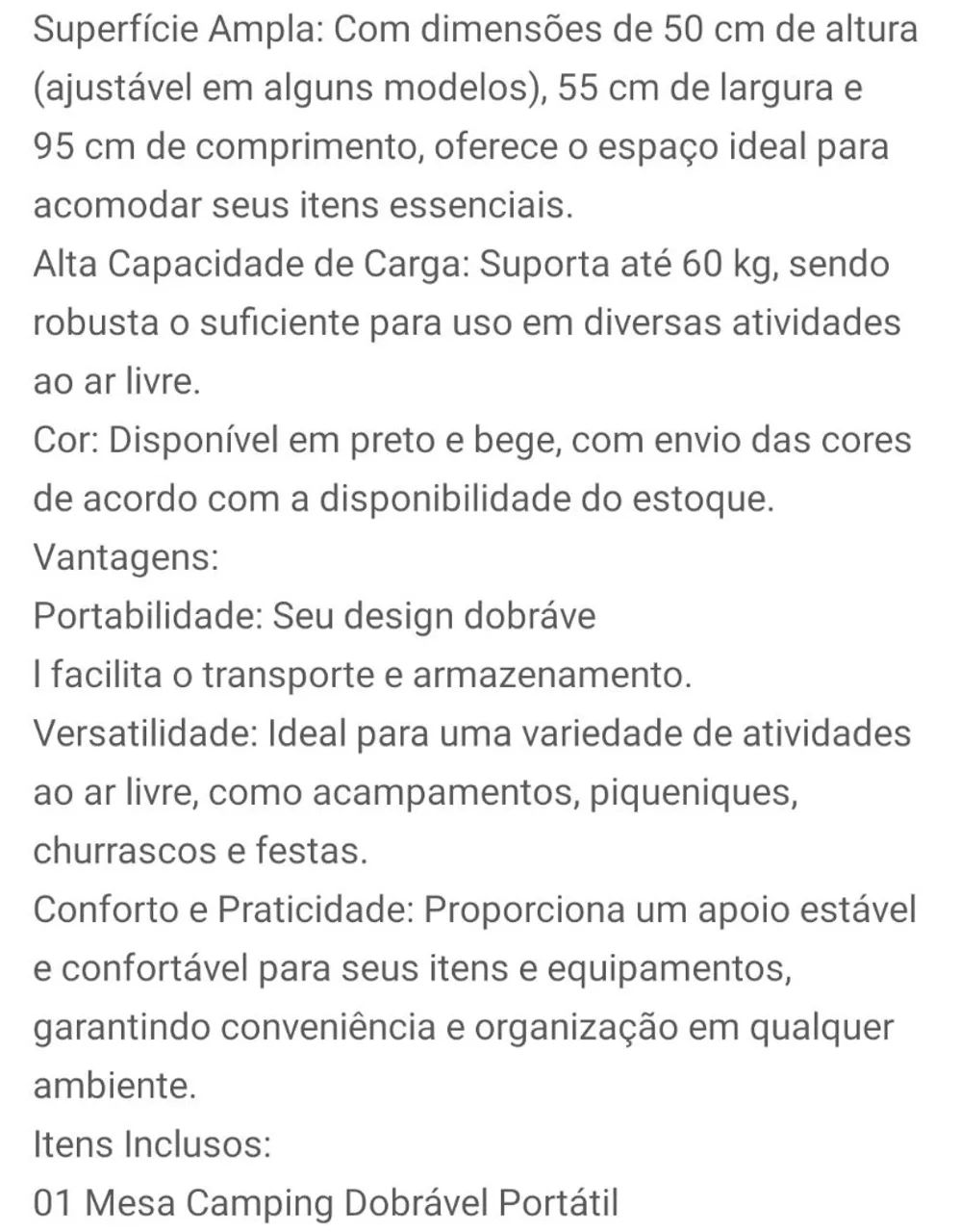 Mesa portátil desmontável USADA - Foto 2