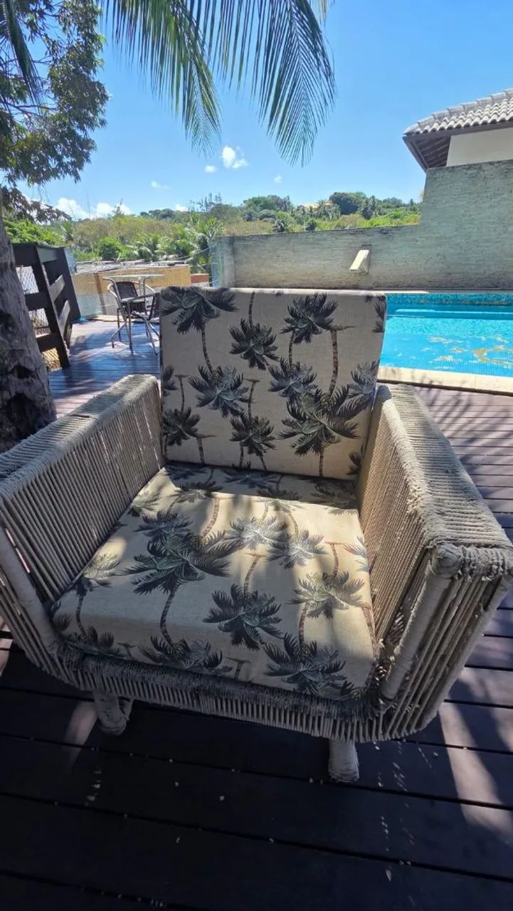 conjunto de sofá e poltronas para área externa - Foto 5