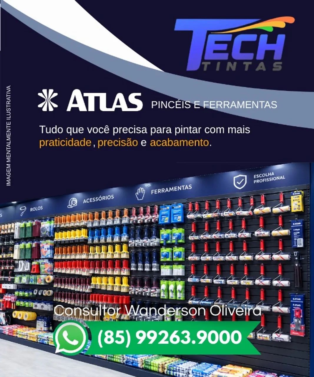 Pincéis e ferramentas Atlas