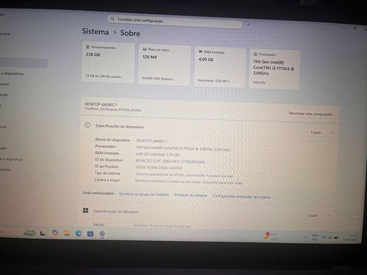 Notebook ASUS vivobook - Foto 3