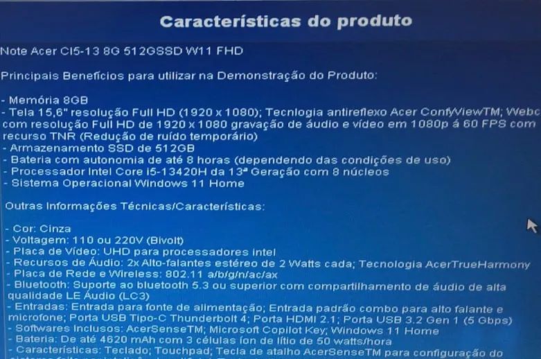 Notebook Acer  - Foto 5