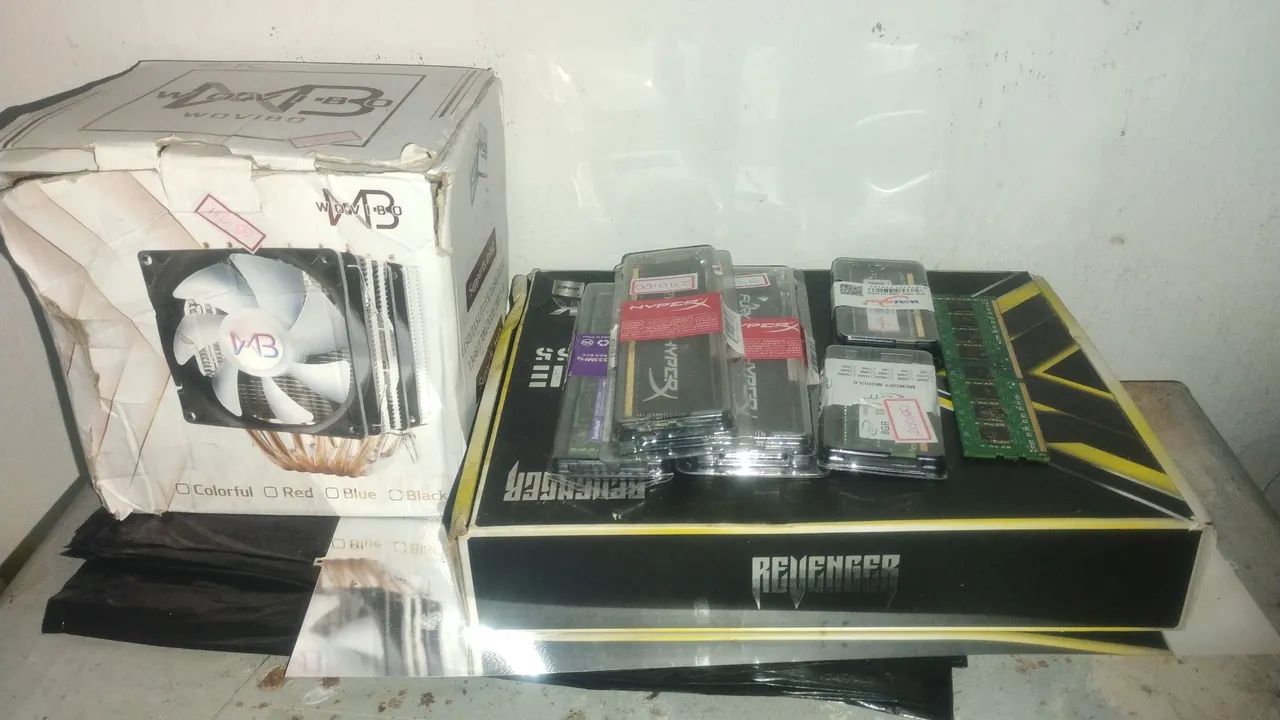 Kit placa mãe memórias e cooler - Foto 3