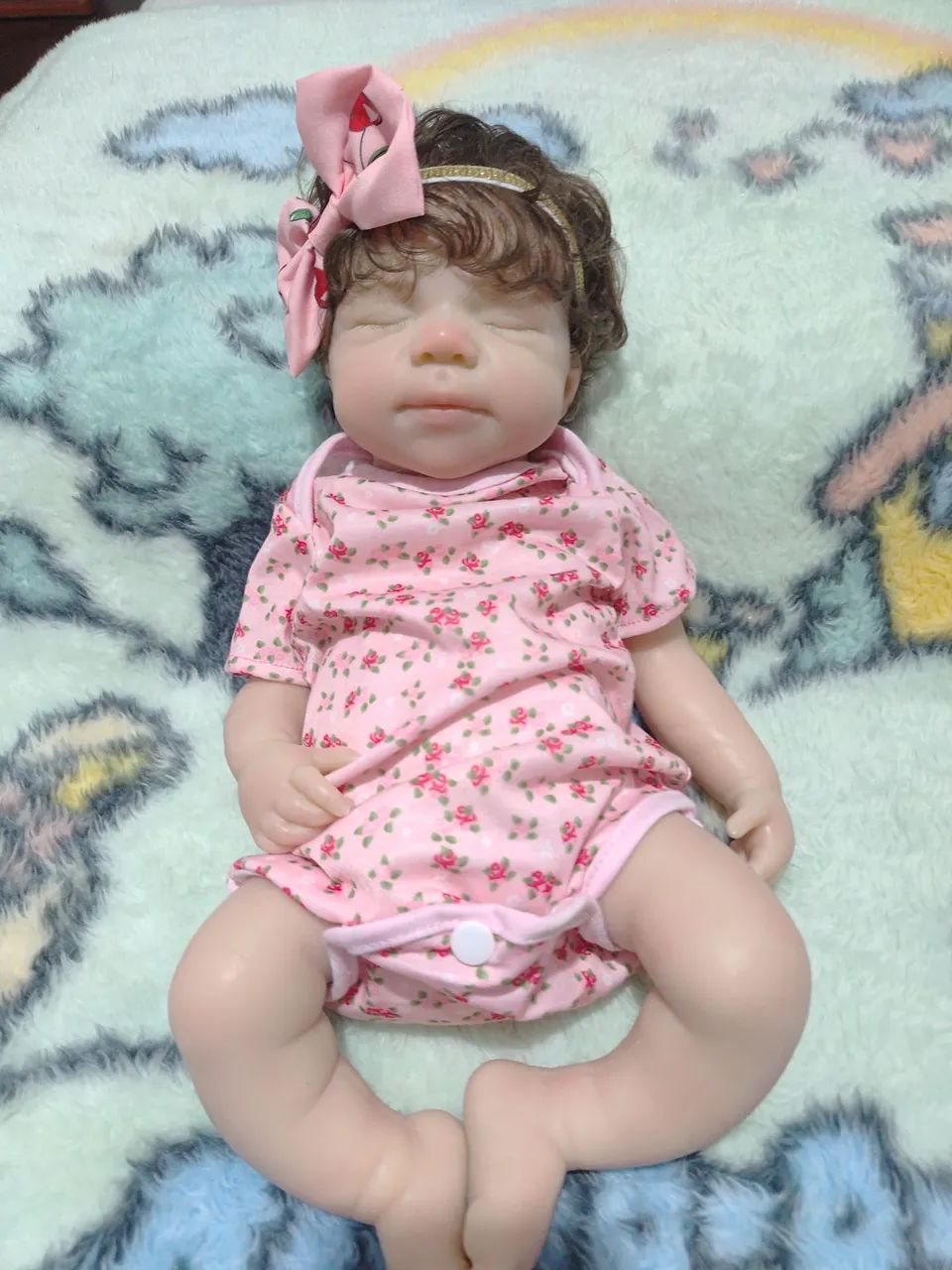 Bebê reborn de silicone sólido 