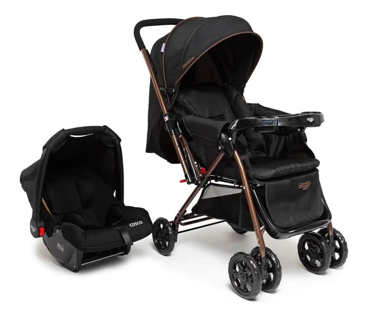 Carrinho de bebe + bebe conforto