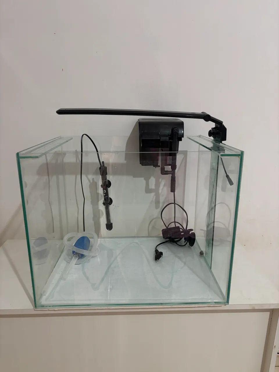 aquário 80 litros com filtro e luminária 