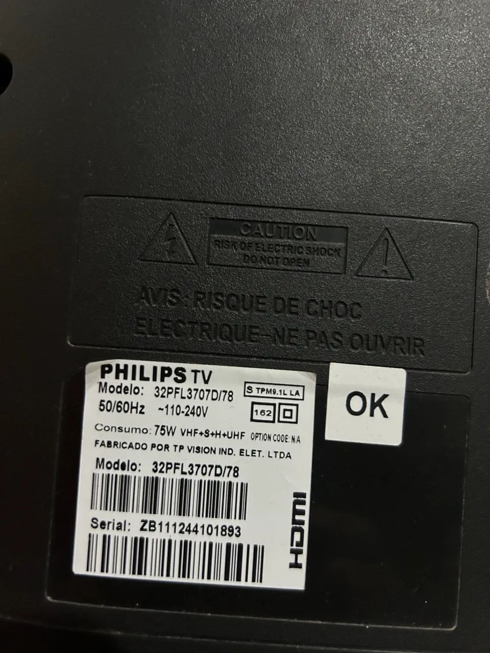 TV Philips LED 32" - Modelo 32PFL3707D/78 - Foto 5