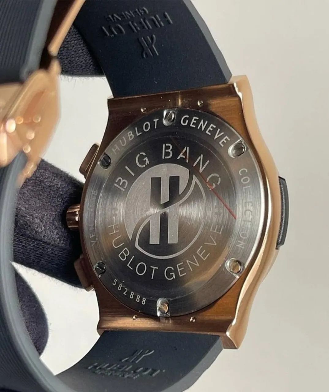 Relógio HUBLOT CHROGRAPH MULTIFUNCIONAL ROSE GOLD - Foto 5