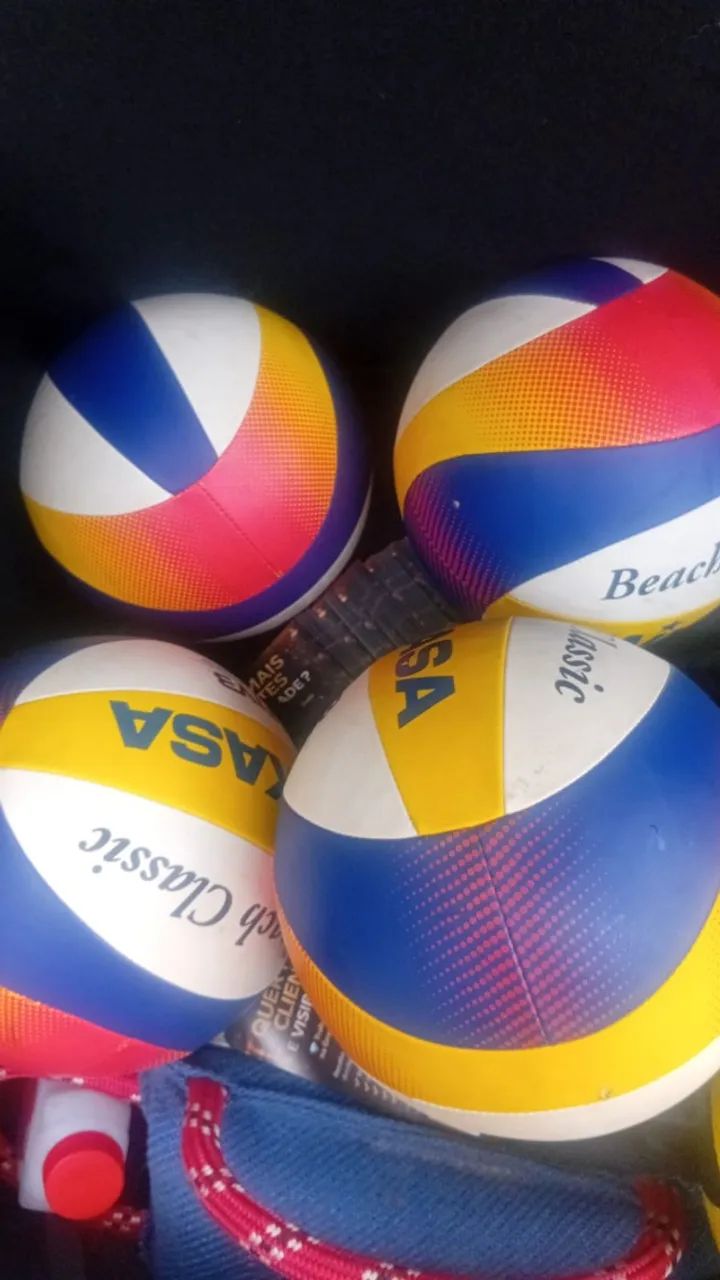 Kit com 4 Bolas de Beach Vôlei Semi Novas