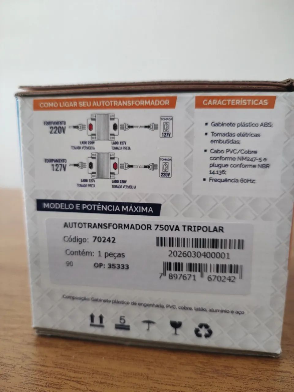 Auto transformador 110/220v - Foto 2