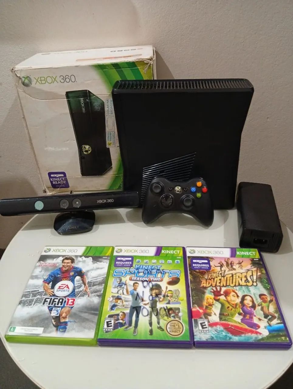 Xbox 360 completo com Kinect 