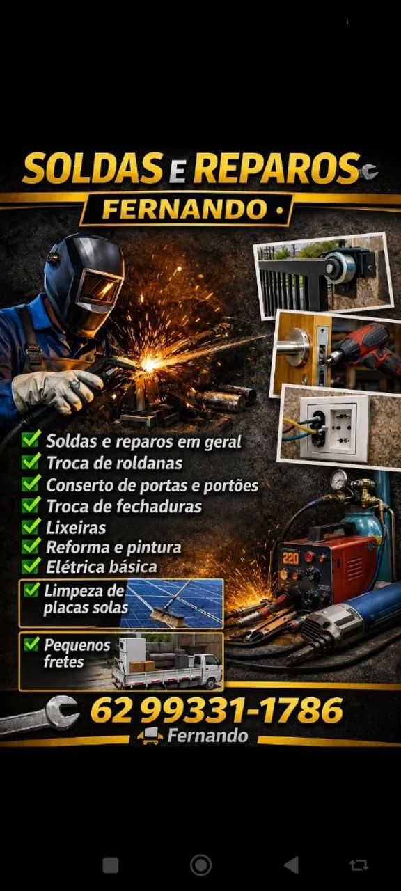Soldas e reparos em geral