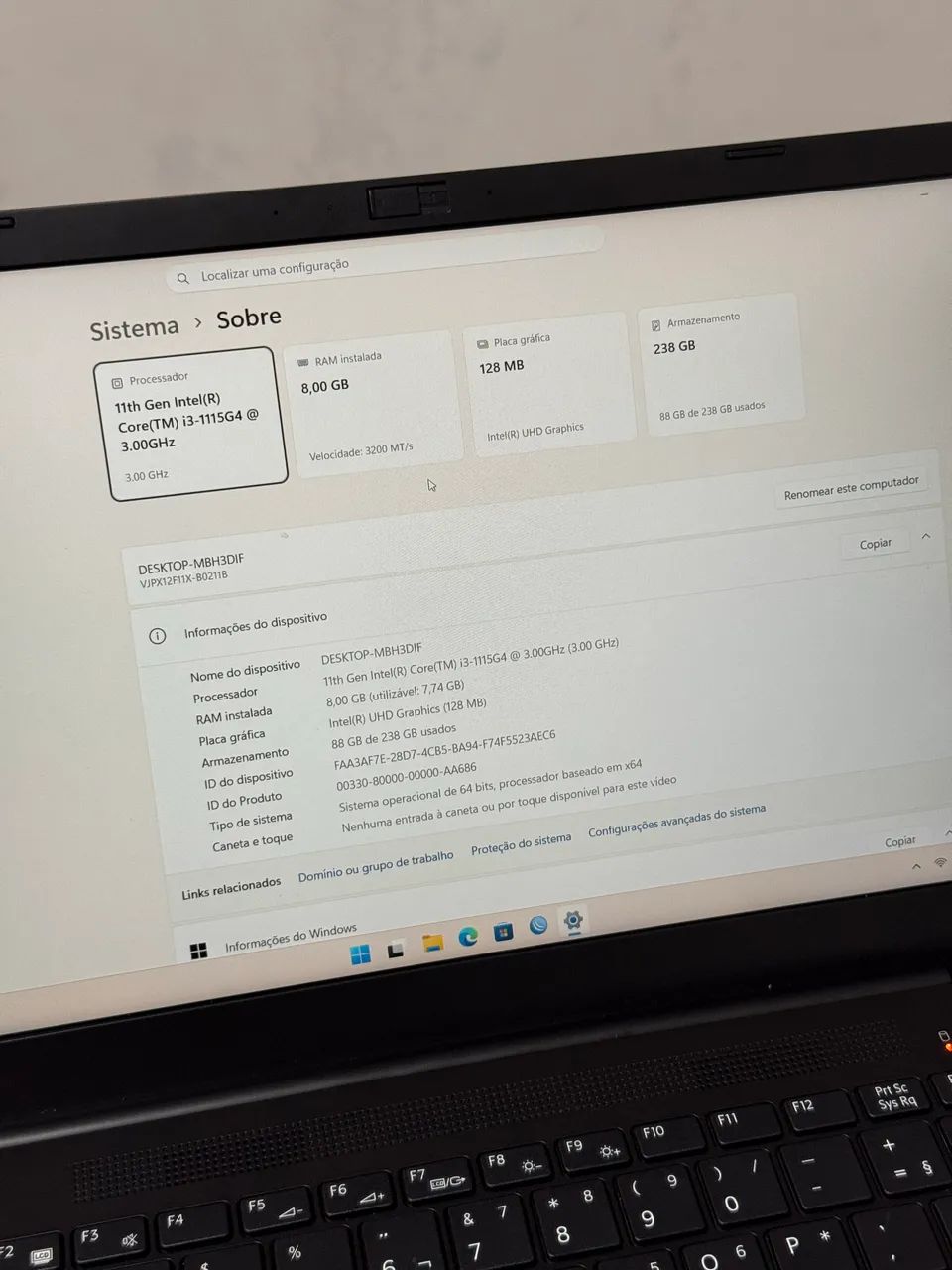 Notebook Vaio i3 