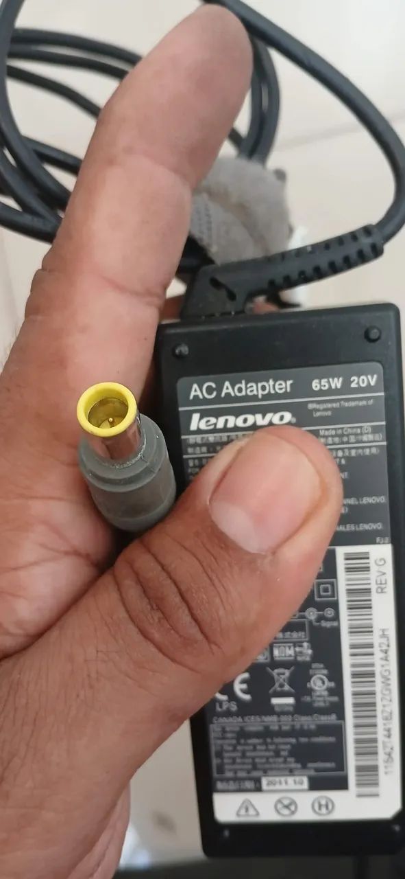 Fonte Notebook Lenovo 65W 20V - Foto 3
