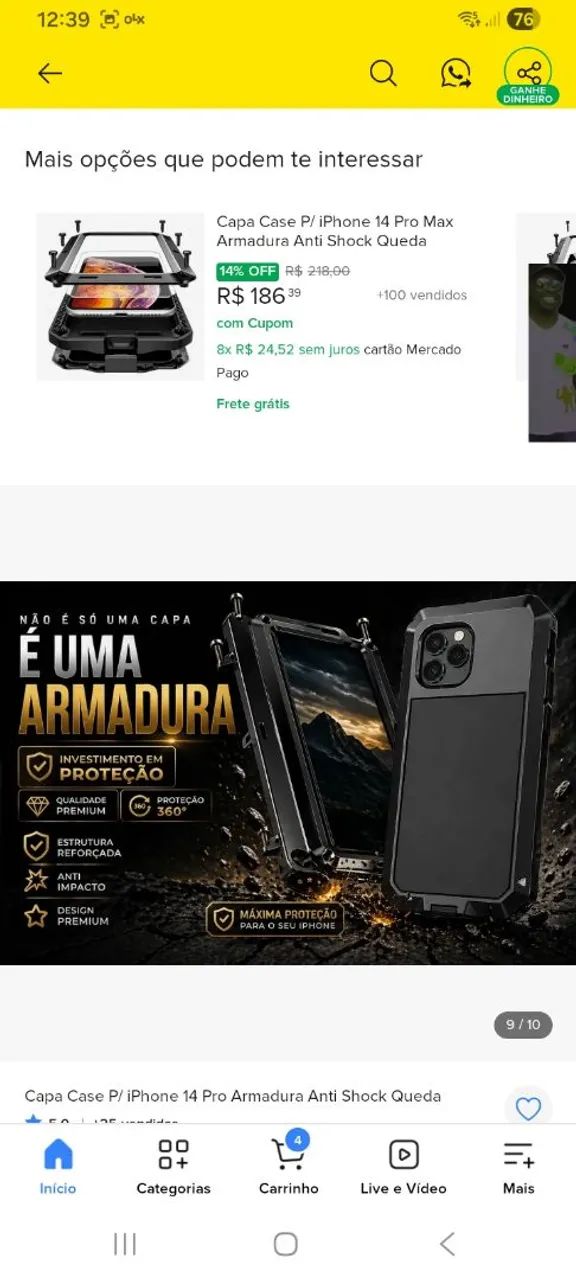 Case / capa / armadura para iphone 14 pro - Foto 3