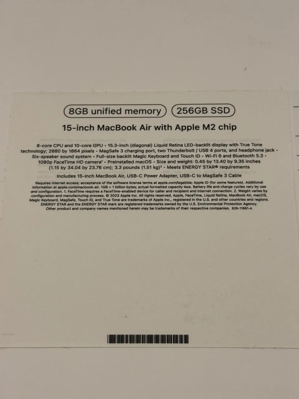 MacBook Air 15 pol M2 2023 - Foto 4