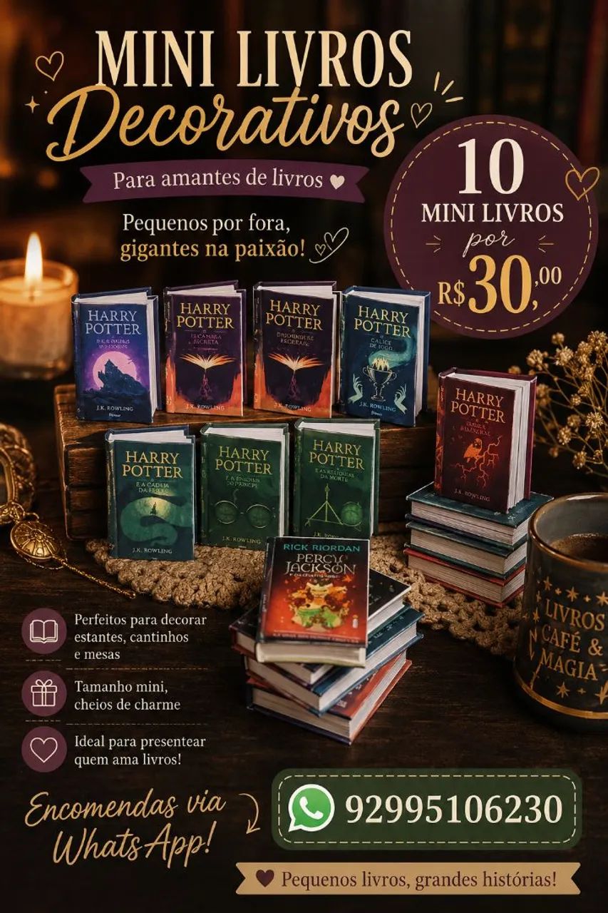MINI Livros decorativos 