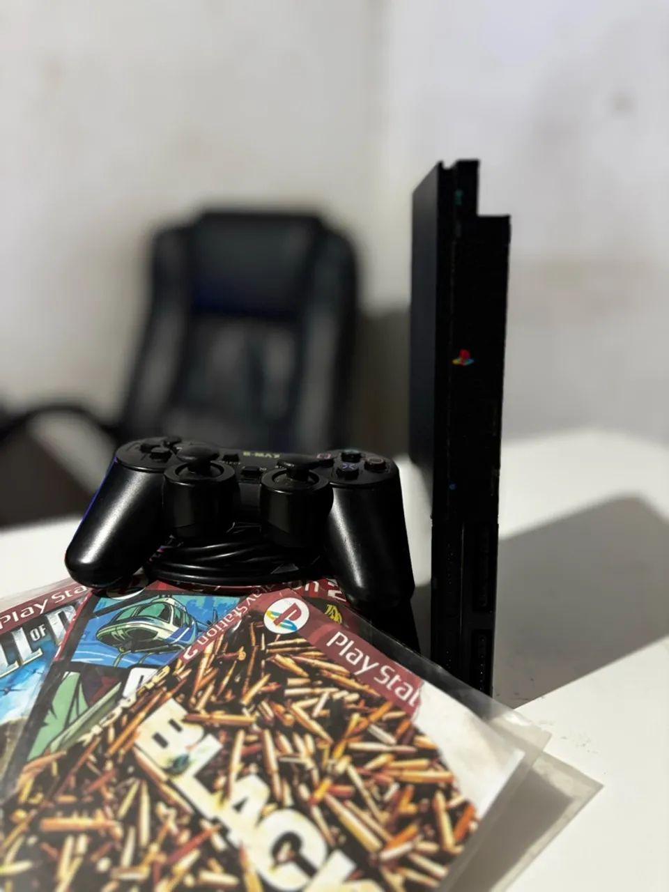 PS2 SLIM DESBLOQUEADO COM JOGOS - Foto 2